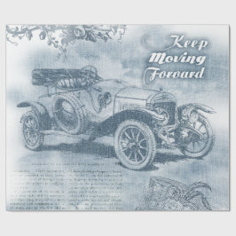 Papel De Regalo Denim Steampunk