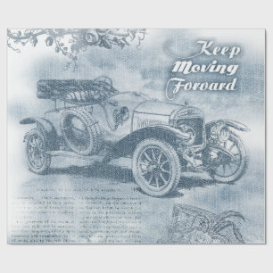 Papel De Regalo Denim Steampunk