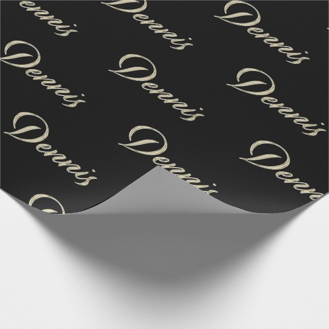 Papel De Regalo Dennis Vorname Name edles Geschenkpapier Papier (Esquina)