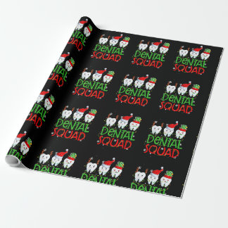 Papel De Regalo Dental Squad Dentist Funny Teeth Christmas Pajamas