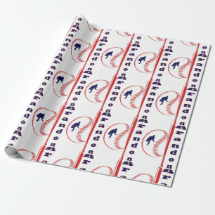 Papel De Regalo Deportes de Estrella de Béisbol