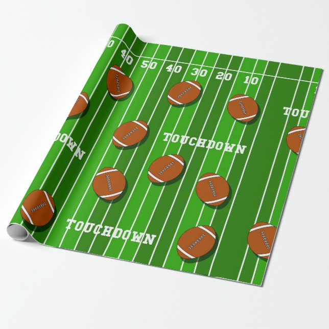 Papel De Regalo Deportes de fútbol americano (Desenrollado)
