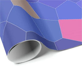 Papel De Regalo Deportes en azul y turquesa - mosaico