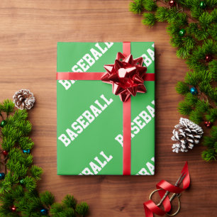 Papel De Regalo Deportivo Atlético Verde Brillante Blanco Texto de