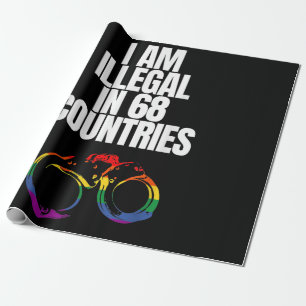 Papel De Regalo Derechos LGBTQ - Soy Ilegal En 68 Países - LGBT