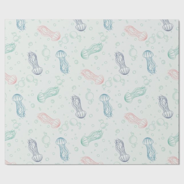 Papel De Regalo Deriva de las Medusas (Costura)