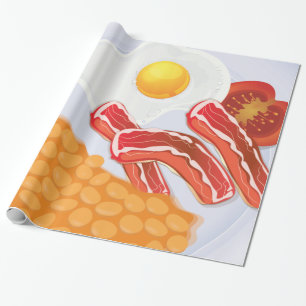 Papel De Regalo Desayuno Inglés
