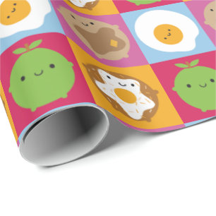 Papel De Regalo Desayuno Kawaii