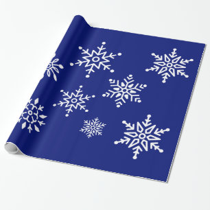 Papel De Regalo Descanso nocturno - Copos de nieve