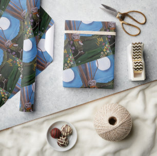 Papel De Regalo Deseando en la luna Pintura de Alfred Fox