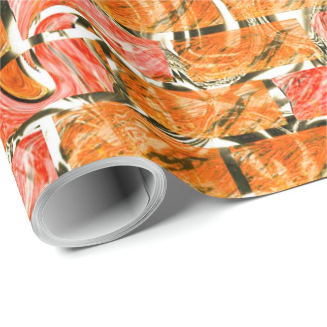 Papel De Regalo Desenho no estilo tijolos com tom de brilho (Esquina del rollo)