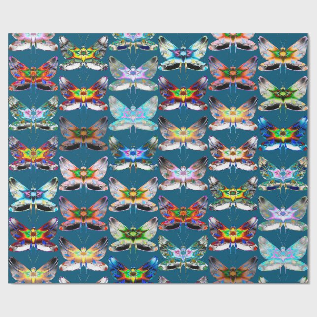 Papel de regalo Desfile de Mariposas  Un Vuelo de  (Superficie plana)
