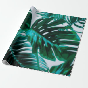 Papel De Regalo Desfocar el fondo abstracto de la plantación verde