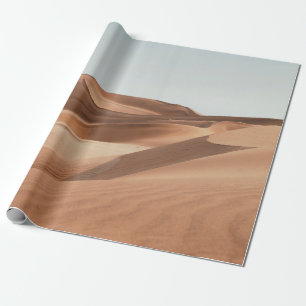 PAPEL DE REGALO DESIERTO BAJO CIELO AZUL CLARO DURANTE EL DÍA