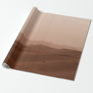 PAPEL DE REGALO DESIERTO BAJO CIELO BLANCO DURANTE EL DÍA