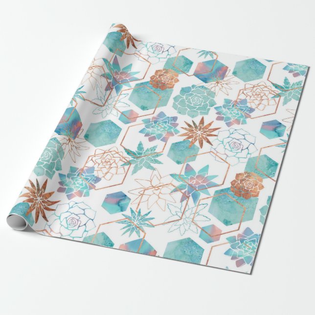 Papel De Regalo Desierto de cobre desordenado (Desenrollado)