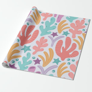 Papel De Regalo Deslumbramiento del arrecife de coral