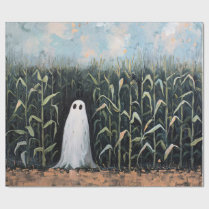 Papel De Regalo Desnuda de campo de maíz fantasmal