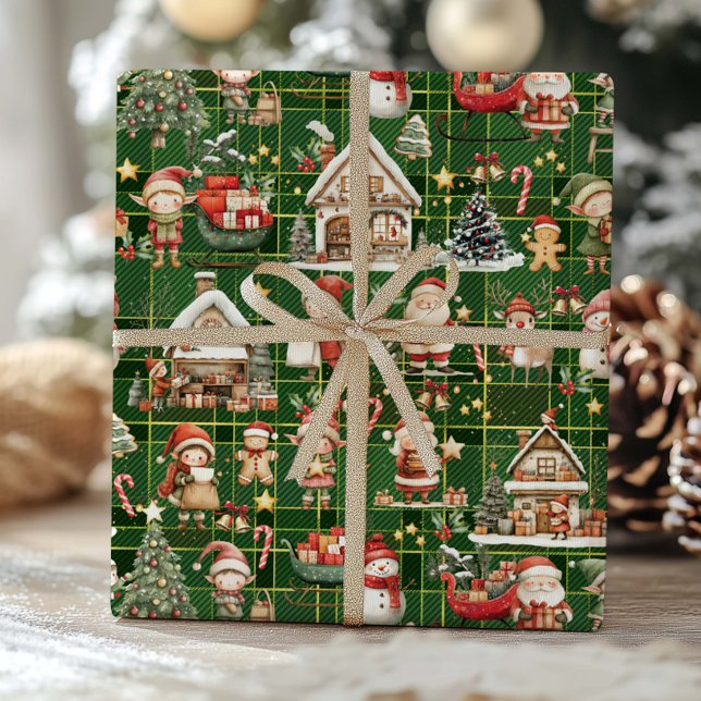 Papel De Regalo Desnuda de Navidades del taller de Cute Santa (Subido por el creador)