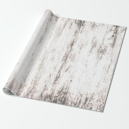 Papel De Regalo Desnudos de textura de campo blanco rústico