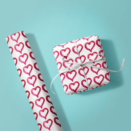 Papel De Regalo Desordenado - un corazón dibujado imperfectamente