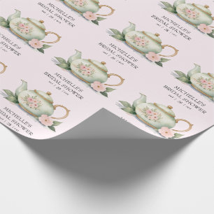 Papel De Regalo Despedida de soltera con té personalizado al estil