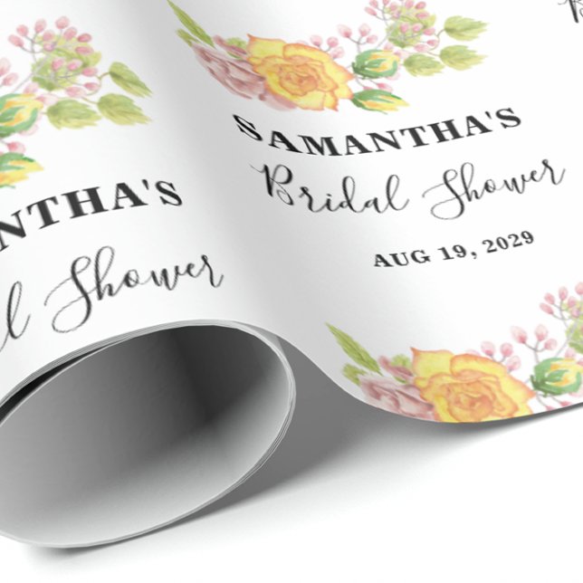 Papel De Regalo Despedida de soltera floral de primavera (Subido por el creador)