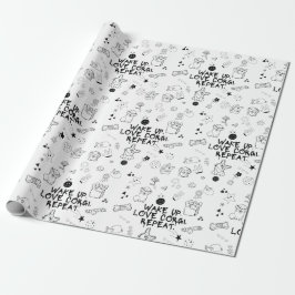 Papel De Regalo 'Despertar. Amar Corgi. Repetir.' Garabatos Divert