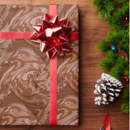 Papel De Regalo Dessere de remolacha marrón de cacao con chocolate
