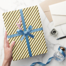 Papel De Regalo Destellos Amarillos Negros