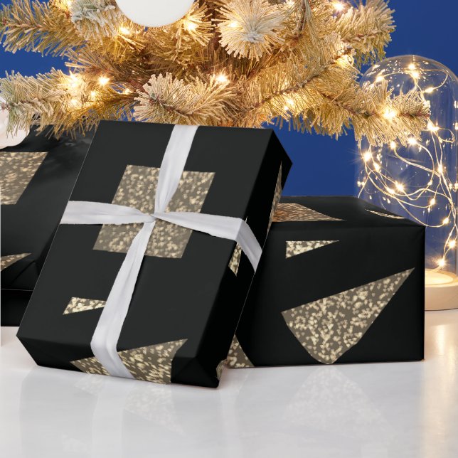 Papel De Regalo Destellos de Mandala de Oro (Vacaciones)