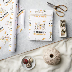 Papel De Regalo Destruyo el gracioso tambor del silencio