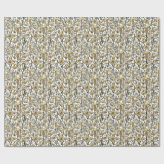 Papel De Regalo Detailed Floral Pattern