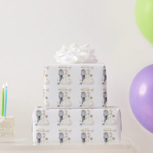 Papel De Regalo Detalles personalizados Novia y Novio ¡Felicidades