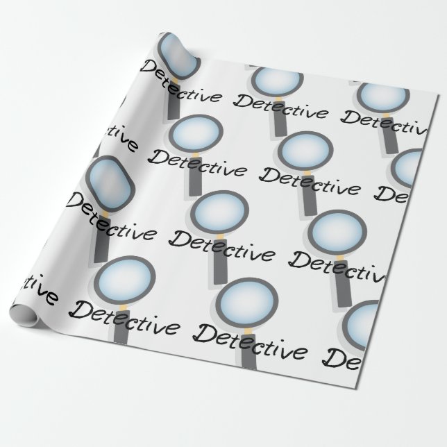 Papel De Regalo Detective (Desenrollado)