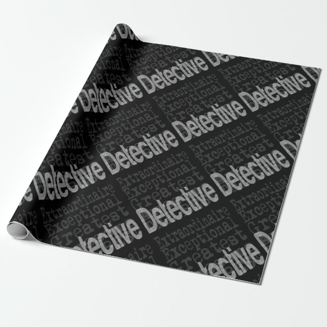Papel De Regalo Detective Extraordinaire (Desenrollado)