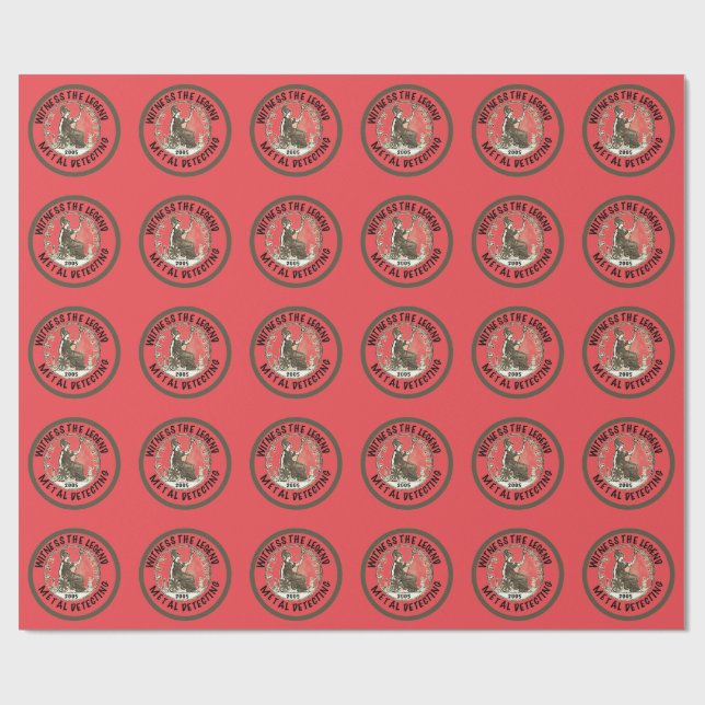 Papel De Regalo Detectorista Cumpleaños 21  (Superficie plana)