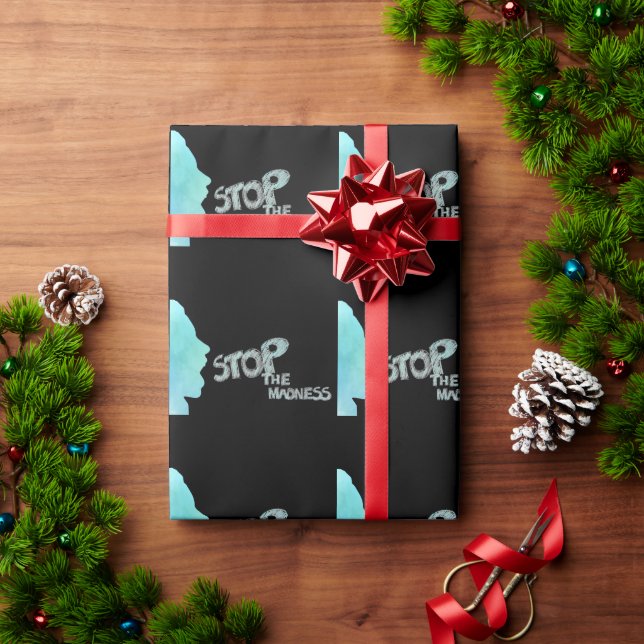 Papel De Regalo Detener la locura (Regalo de vacaciones)