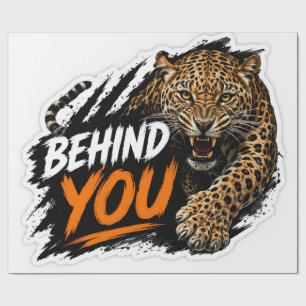 Papel De Regalo Detrás de ti Leopardo