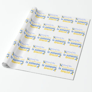 Papel De Regalo Detrás del síndrome es alguien especial