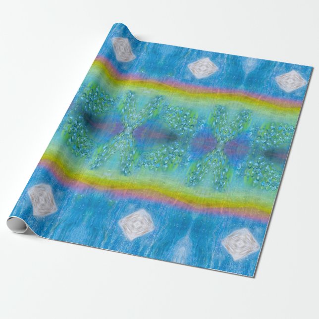 Papel De Regalo Dew Drop DNA Iridescent, Sparkly,  (Desenrollado)