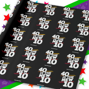 Papel De Regalo Día Bisiesto Cumpleaños 40 Fiesta Nuevo Año Bisies