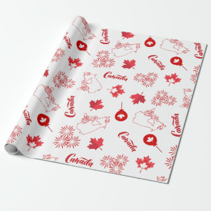 Papel De Regalo Día de Canadá