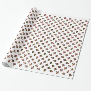 Papel De Regalo Día de fiesta del navidad de Puggle