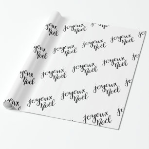 Papel De Regalo Día de fiesta manuscrito de la escritura de Joyeu