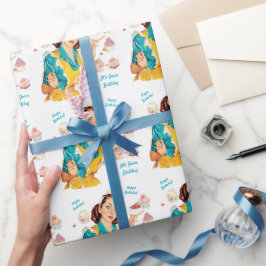 Papel De Regalo Día de Horneado Vintage Mujer Cumpleaños Feliz 195