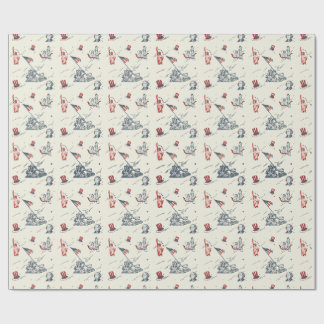 Papel De Regalo Día de la Independencia 4 de julio