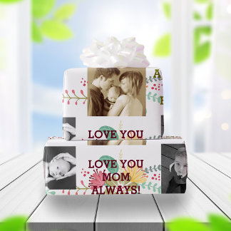 Papel De Regalo Día de la Madre floral colorido