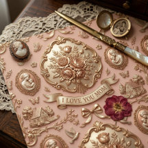 Papel de Regalo Día de la Madre Rosa Floral