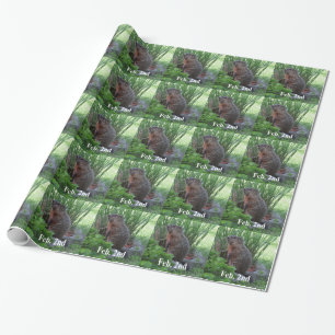 Papel De Regalo Día de la Marmota